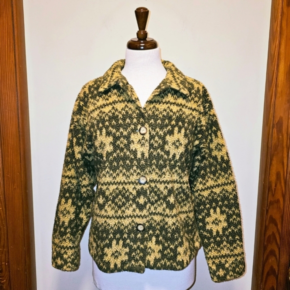 Tasha Polizzi Western Button Down Fleece Jacket Shacket - Picture 1 of 5